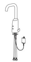 Vorschau: Hansa Hansaelectra Waschtisch-Elektronik-Batterie, Batteriebetrieb, chrom