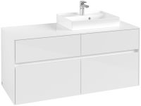 Vorschau: Villeroy&Boch Collaro Waschtischunterschrank passend zu Aufsatzwaschtisch 43345G, 120cm, white, C07200DH