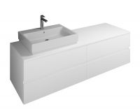 Burgbad Cube Waschtischunterschrank passend zu Grohe Cube, mit 4 Auszügen, 160cm WWGU160LF3781