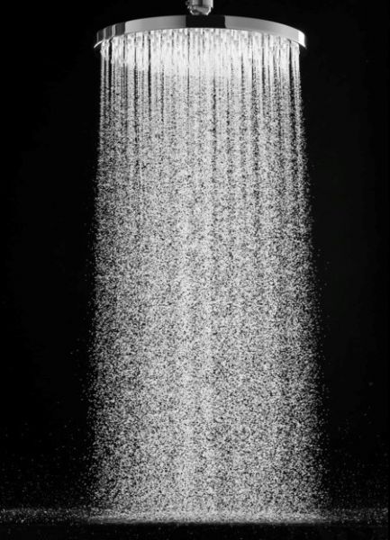 Hansgrohe Raindance S 240 Air 1jet PowderRain Kopfbrause mit Deckenanschluss 10cm, chrom