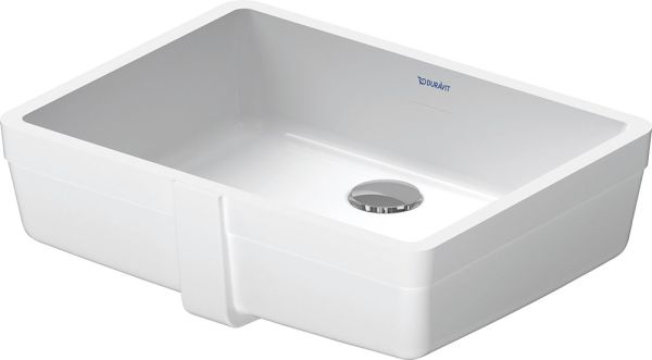 Duravit Vero Unterbauwaschtisch rechteckig 46,5x35cm, ohne Hahnloch, mit Überlauf, weiß 0330430000