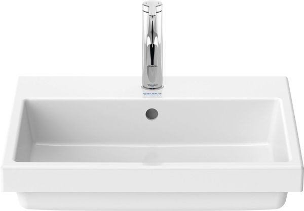 Duravit Vero Air Einbauwaschtisch rechteckig 55x45,5cm, mit 1 Hahnloch, mit Überlauf, weiß 0383550000