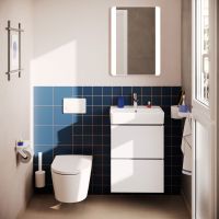Vorschau: hansgrohe Xilesa E Unterschrank 48x38cm für Handwaschbecken, 2 Schubkästen mit Push-Open