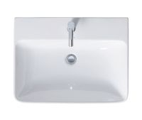 Vorschau: Duravit ME by Starck Waschtisch rechteckig 65x49cm, mit Hahnloch und Überlauf, WonderGliss, weiß 23356500001
