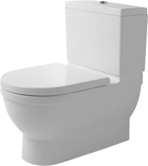 Duravit Starck 3 Stand-WC für Kombination Tiefspüler, Spülrand, WonderGliss weiß 21040900001