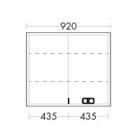 Vorschau: Burgbad rl20 Spiegelschrank 92x80cm mit Lichtrahmen, Wandeinbau Vorschau: Burgbad rl20 Spiegelschrank 92x80cm mit Lichtrahmen, Wandeinbau