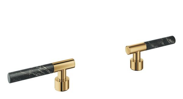 Grohe Atrio Hebelgriffe aus Vanilla Noir Caesarstone für Atrio 21134-140/20587-93/25227