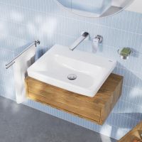 Vorschau: Grohe Euro Keramik Waschtisch 55cm ohne Hahnloch, ohne Überlauf, weiß