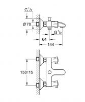 Vorschau: Grohe Costa L Wannenbatterie, chrom