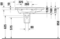 Vorschau: Duravit D-Neo Waschtisch rechteckig 80x48cm, mit Überlauf, ohne Hahnloch, weiß 2369800060