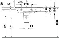 Vorschau: Duravit D-Neo Waschtisch rechteckig 80x48cm, mit Überlauf, mit Wondergliss, weiß 23698000601