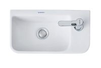 Vorschau: Duravit ME by Starck Handwaschbecken 40x22cm, mit Hahnloch, o. Überlauf, WonderGliss, weiß seidenmatt 07174032001