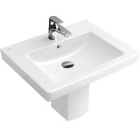 Villeroy&Boch Subway 2.0 Waschbecken, 55x44cm, 1 Hahnloch, mit Überlauf