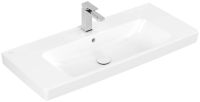 Vorschau: Villeroy&Boch Architectura Waschbecken 100x45cm, weiß 4A87A501 mit Hahnloch mit Überlauf