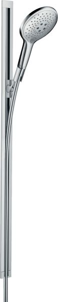 Hansgrohe Raindance Select S 150 3jet Handbrause/Raindance Unica Brausestange-Set 0,90m, weiß/chrom