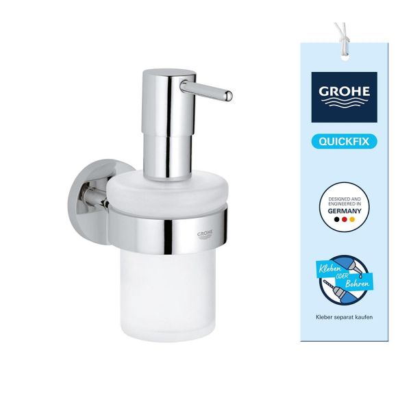 Grohe QuickFix Start Seifenspender mit Halter zum Kleben oder Bohren