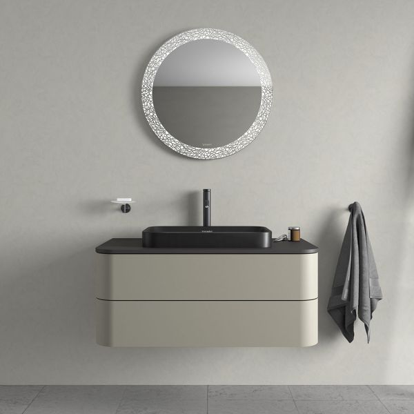 Duravit Happy D.2 Plus Aufsatzbecken 60x40cm anthrazit