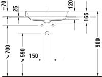 Vorschau: Duravit Happy D.2 Plus Aufsatzbecken 60x40cm anthrazit