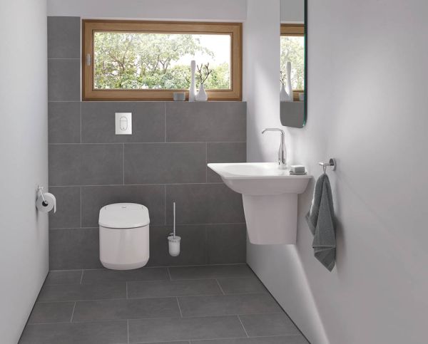 Grohe Essence E Infrarot-Elektronik für Waschtisch mit Mischung, Netzbetrieb, chrom