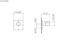 Vorschau: Dornbracht Serienneutral xTOOL UP-Thermostat ohne Mengenregulierung 1/2"