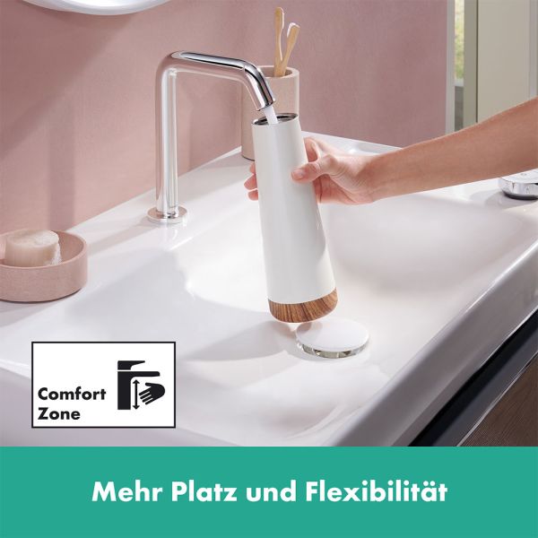 Hansgrohe Tecturis S 2-Loch Waschtischarmatur 150 CoolStart mit Ablaufgarnitur, chrom