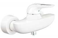 Grohe Eurostyle Einhand-Brausebatterie, offener Hebelgriff, moon white