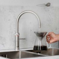 Quooker Classic Fusion Round Kochendwasser-Küchenarmatur edelstahl 3CFRRVS