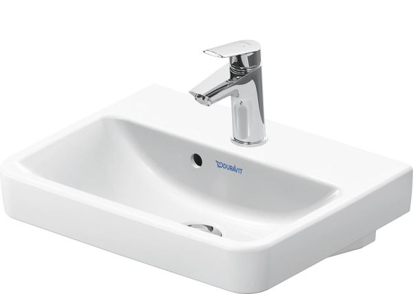 Duravit No.1 Handwaschbecken rechteckig 45x35cm, mit Hahnloch, mit Überlauf, weiß 0743450000