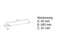 Vorschau: Smedbo Ice Handtuchstange 64,5cm, chrom