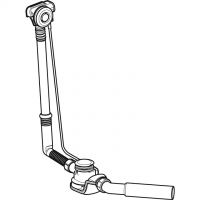 Vorschau: Geberit Badewannenablauf mit PushControl Druckbetätigung, Höhe 60cm, Fertigbauset, chrom