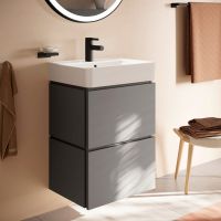 hansgrohe Zesis S Wasserhahn 70 CoolStart Push-Open Ablaufgarnitur schwarz matt 74715670