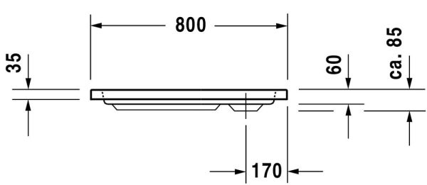 Duravit D-Code Duschwanne quadratisch 80x80cm, Sanitäracryl, weiß