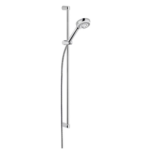 Kludi Logo Brause-Set 90cm mit Wandstange, 3 Strahlarten, chrom 6839305-00