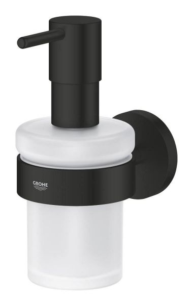 Grohe Essentials Seifenspender mit Halter, schwarz matt