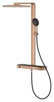 Vorschau: Grohe Rainshower Aqua Pure Duschsystem mit Thermostat, eckig