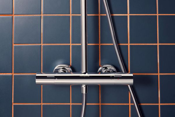 hansgrohe Activera S Duschsystem 240 1jet mit EcoSmart & Ecostat Fine Varia, chrom