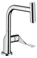 Vorschau: Axor Citterio Select Einhebel-Küchenmischer mit Ausziehauslauf, chrom 39861000