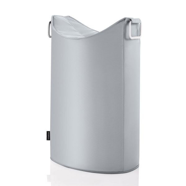 blomus FRISCO Wäschesammler 65 Liter, silbergrau