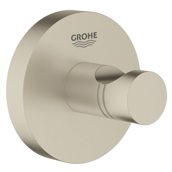 Grohe Essentials Bademantelhaken, nickel gebürstet