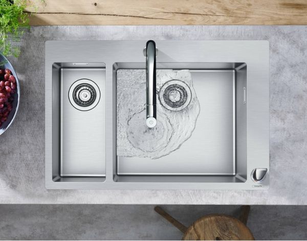 Hansgrohe Metris Select M71 2-Loch Einhebel-Küchenmischer mit Ausziehauslauf und sBox