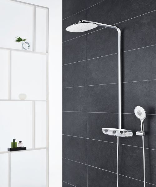 Grohe Rainshower System SmartControl 360 Mono Duschsystem, chrom/moon white