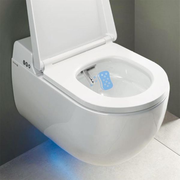 Kludi CLEANTRONIC Wand-Dusch-WC Komplettanlage, weiß