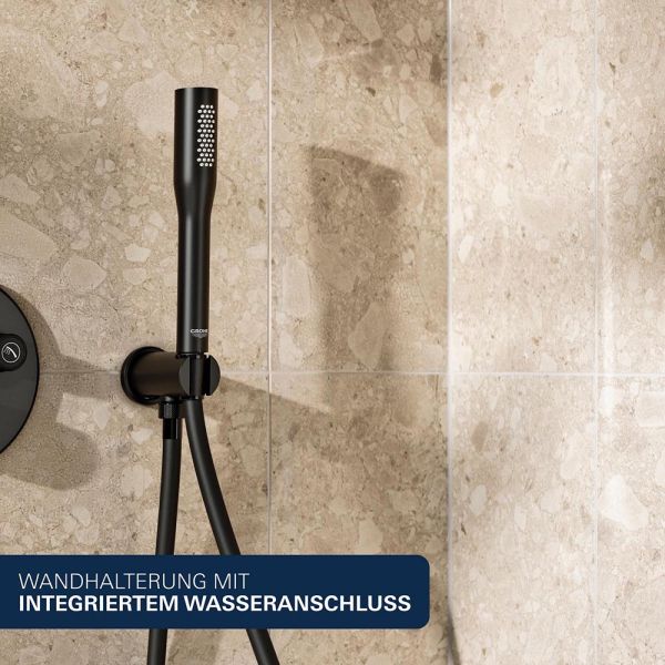 Grohe Precision SmartControl Duschsystem, rund, mit Thermostat, schwarz matt