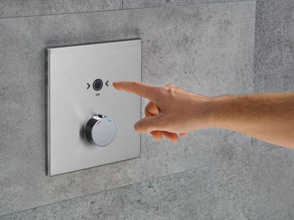 WimTec PROOF S6 HyPlus Duscharmatur 12V Netzbetrieb, edelstahl