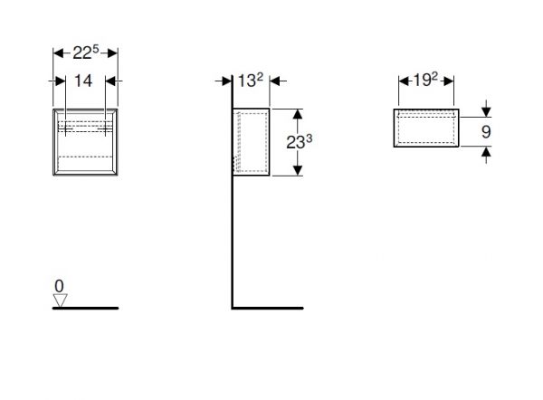 Geberit iCon Wandbox, quadratisch, 22,5cm_2