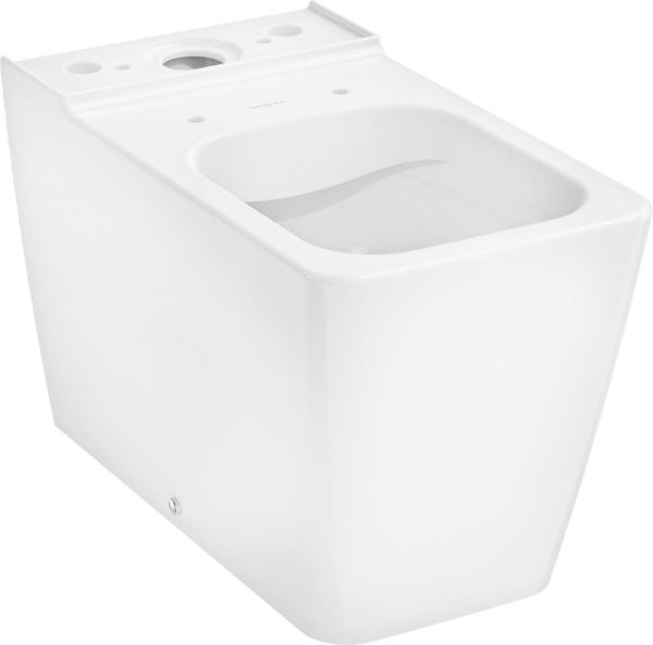 hansgrohe EluPura Q Stand-WC AquaFall Flush für aufgesetzten Spülkasten, weiß