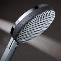 Vorschau: hansgrohe Raindance Alive Select S Duschset 125 3 Strahlarten, Duschstange Unica S Puro 90cm, chrom