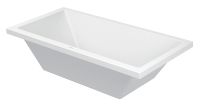 Duravit Starck Einbau-Badewanne rechteckig 180x90cm, 2 Rückenschrägen, weiß 700052000000000