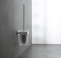 Vorschau: Duravit Karree Toilettenbürstengarnitur, rechteckige Form, wandhängend, chrom 0099571000