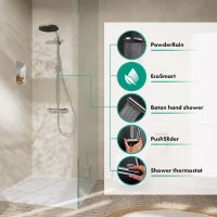 Vorschau: hansgrohe Pulsify S Puro Duschsystem 260 mit Ecostat Fine & Stabhandbrause